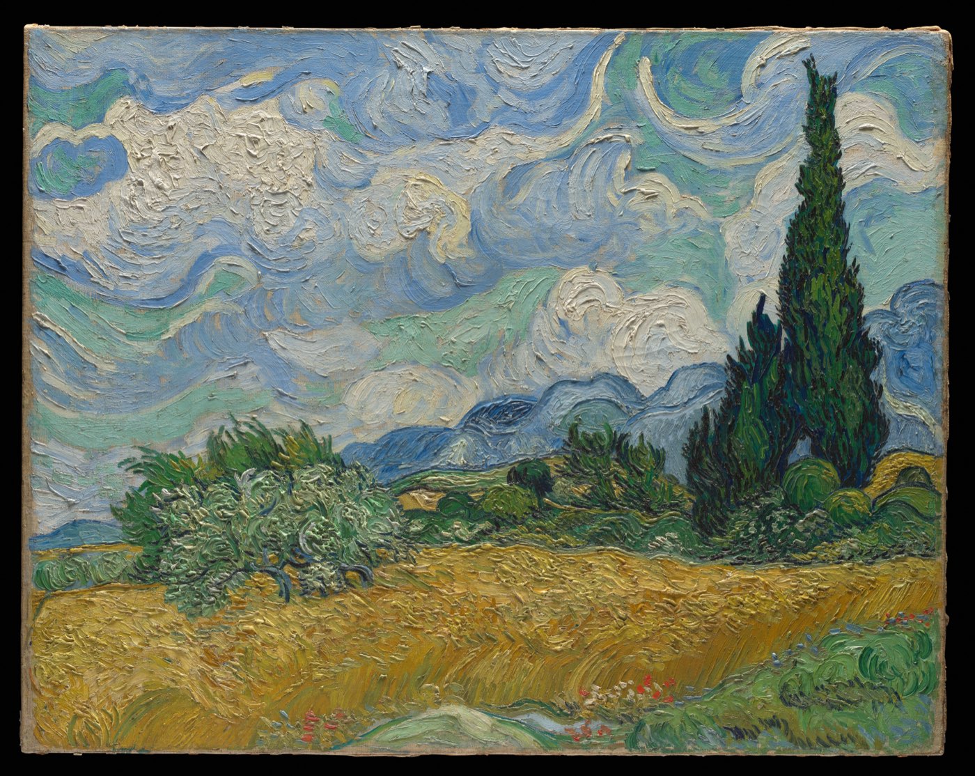 Vincent van Gogh, Wheat Field with Cypresses