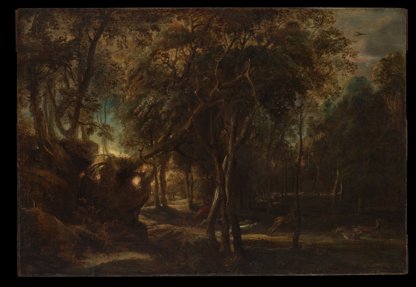 Peter Paul Rubens, A Forest at Dawn — first light breaking through great trees